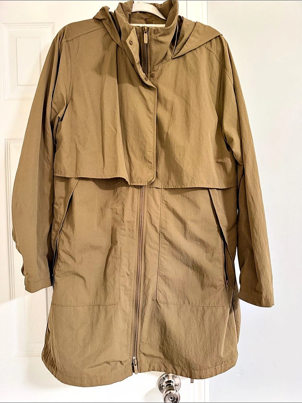 lululemon Hooded Mid-Length Utility Jacket Brown Size 12